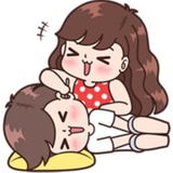 Cute Couples WhatsApp Sticker #14