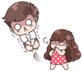 Cute Couples WhatsApp Sticker #26