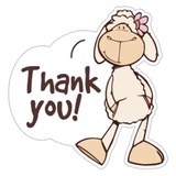 Cute Sheep WhatsApp Sticker #11