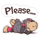 Cute Sheep WhatsApp Sticker #13