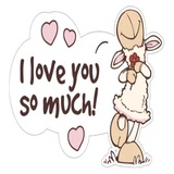 Cute Sheep WhatsApp Sticker #17