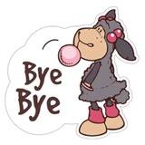 Cute Sheep WhatsApp Sticker #18