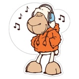 Cute Sheep WhatsApp Sticker #5