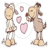Cute Sheep WhatsApp Sticker #6