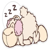 Cute Sheep WhatsApp Sticker #8