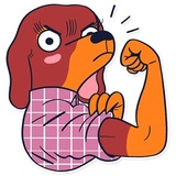 Dachshund Jones WhatsApp Sticker #3