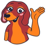 Dachshund Jones WhatsApp Sticker #5