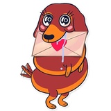 Dachshund Jones WhatsApp Sticker #7