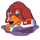 Dachshund Jones WhatsApp Sticker #8