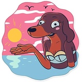 Dachshund Jones WhatsApp Sticker #9