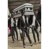 Dancing Coffin WhatsApp Sticker #11