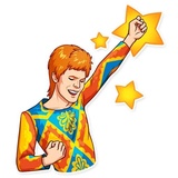 David Bowie WhatsApp Sticker #26