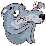 Dear Wolf WhatsApp Sticker #16