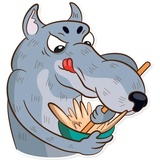 Dear Wolf WhatsApp Sticker #20