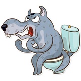 Dear Wolf WhatsApp Sticker #25