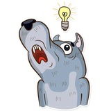 Dear Wolf WhatsApp Sticker #27