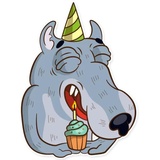 Dear Wolf WhatsApp Sticker #29