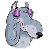Dear Wolf WhatsApp Sticker #3