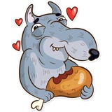 Dear Wolf WhatsApp Sticker #30