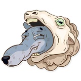 Dear Wolf WhatsApp Sticker #6