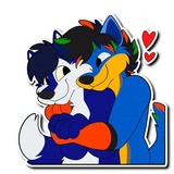 Husky & Wolf WhatsApp Sticker #11