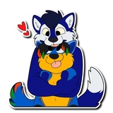 Husky & Wolf WhatsApp Sticker #12