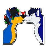 Husky & Wolf WhatsApp Sticker #13