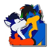 Husky & Wolf WhatsApp Sticker #14