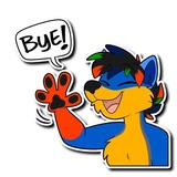 Husky & Wolf WhatsApp Sticker #16