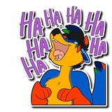 Husky & Wolf WhatsApp Sticker #20