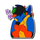 Husky & Wolf WhatsApp Sticker #21