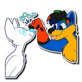 Husky & Wolf WhatsApp Sticker #25