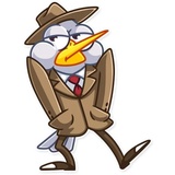 Detective Caplini WhatsApp Sticker #11