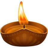 Diya Candle WhatsApp Sticker #7