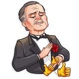 Don Corleone WhatsApp Sticker #3