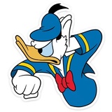 Donald Duck WhatsApp Sticker #24