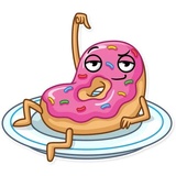Donut and Coffee WhatsApp Sticker #10