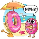 Donut and Coffee WhatsApp Sticker #14
