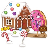 Donut and Coffee WhatsApp Sticker #29