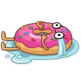 Donut and Coffee WhatsApp Sticker #30