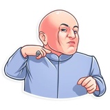 Dr. Evil WhatsApp Sticker #13