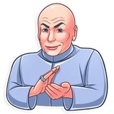Dr. Evil WhatsApp Sticker #17