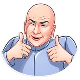 Dr. Evil WhatsApp Sticker #3