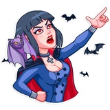 Drakula girl WhatsApp Sticker #16