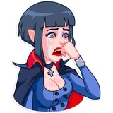 Drakula girl WhatsApp Sticker #19