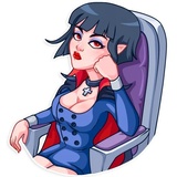 Drakula girl WhatsApp Sticker #20