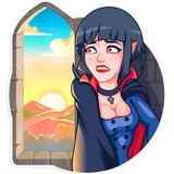 Drakula girl WhatsApp Sticker #4
