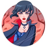 Drakula girl WhatsApp Sticker #6