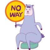 Drama Llama WhatsApp Sticker #17