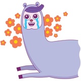 Drama Llama WhatsApp Sticker #9